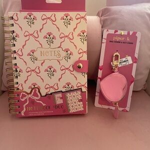 Piper K Pink Bag Charm & Key Chain